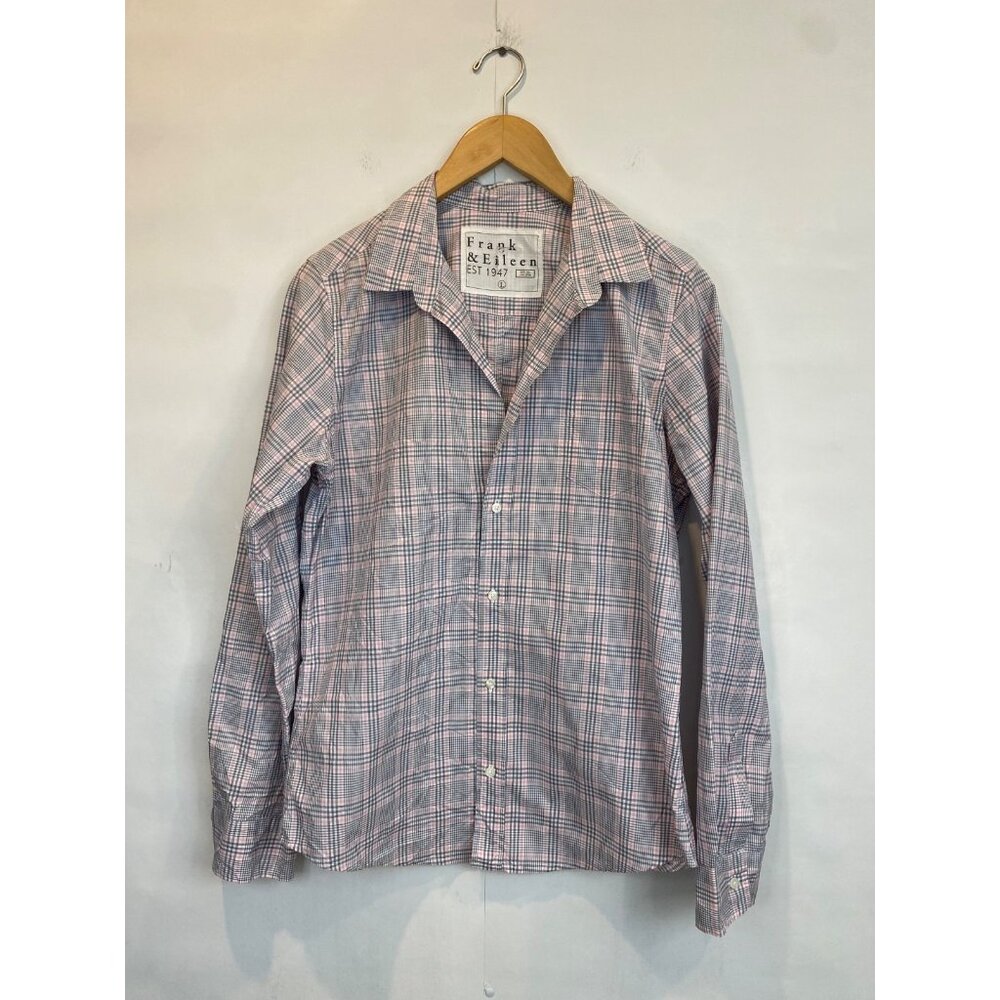 Frank & Eileen Pink and Blue Plaid Button-Up Shirt